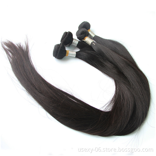 Usexy Virgin Brazilian Hair Weave Bundles Straight Natural Color 30 32 34 36 38 40 inch Human Hair Extension